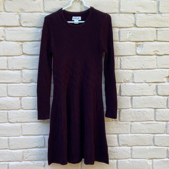 Take 50% OFF- Jessica H Long Sleeve Sweater Dress, Size-L - Picture 1 of 7